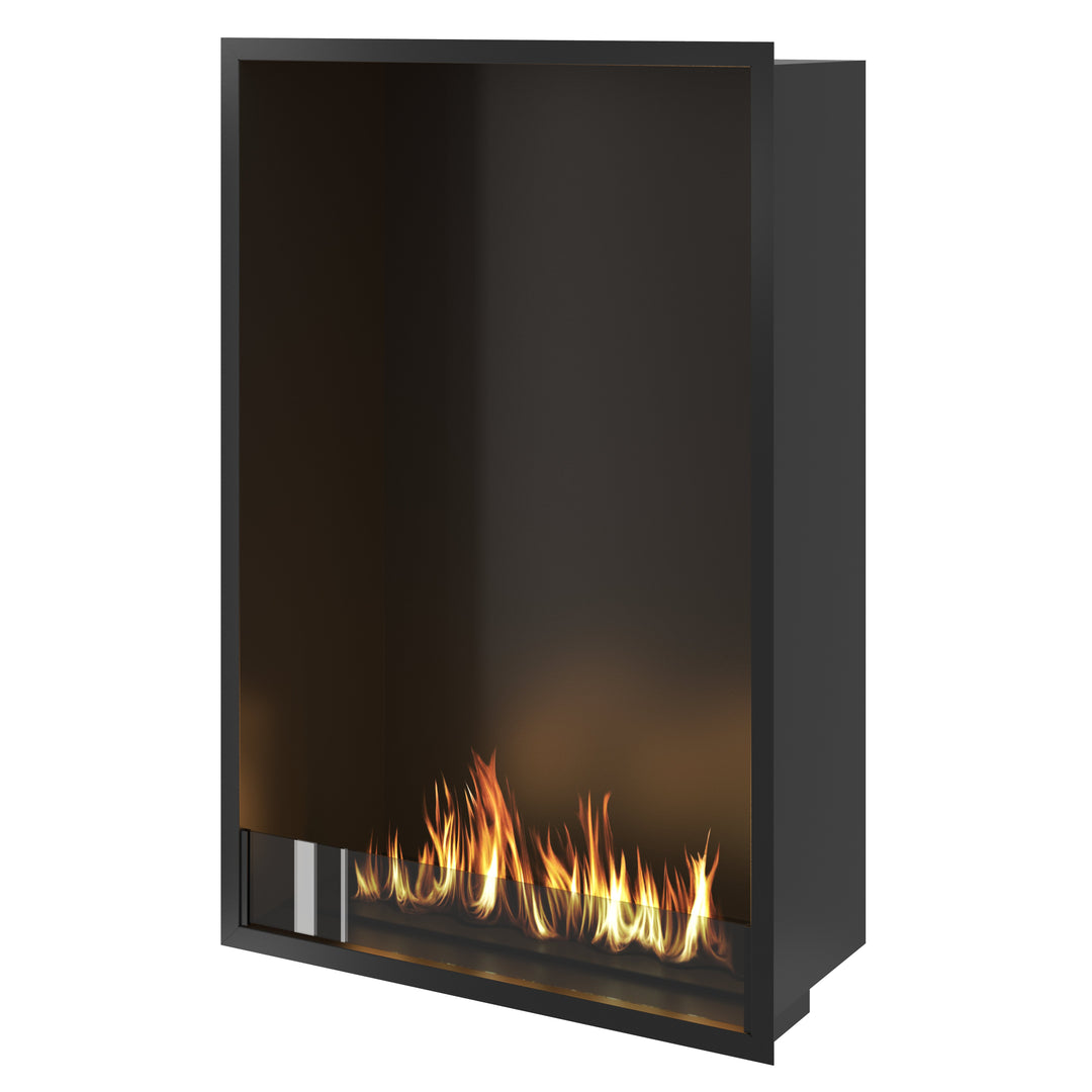 Bioethanol Einbau Kamin Ofen SELECTED Vertikal 80x120x35cm von Wild Flame