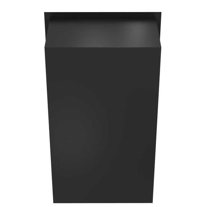 Bioethanol Einbau Kamin Ofen Vertikal Selected 80x160cm Rückseite hinten Stahlgehäuse Wild Flame