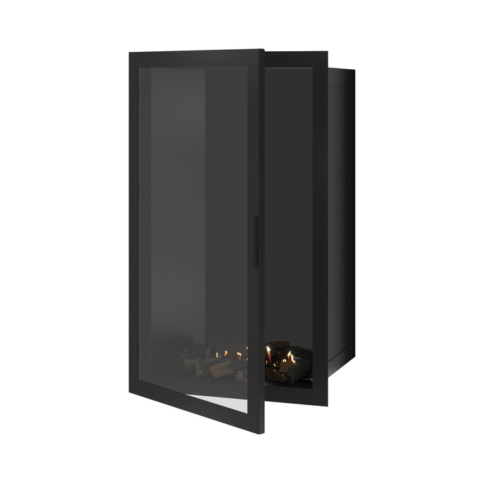 Bioethanol Einbaukamin Vollglas Vertikal SELECTED 70x120