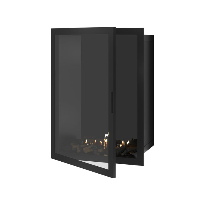 Bioethanol Einbaukamin Vollglas Vertikal SELECTED 80x100