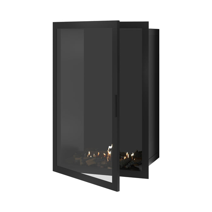 Bioethanol Einbaukamin Vollglas Vertikal SELECTED 80x120