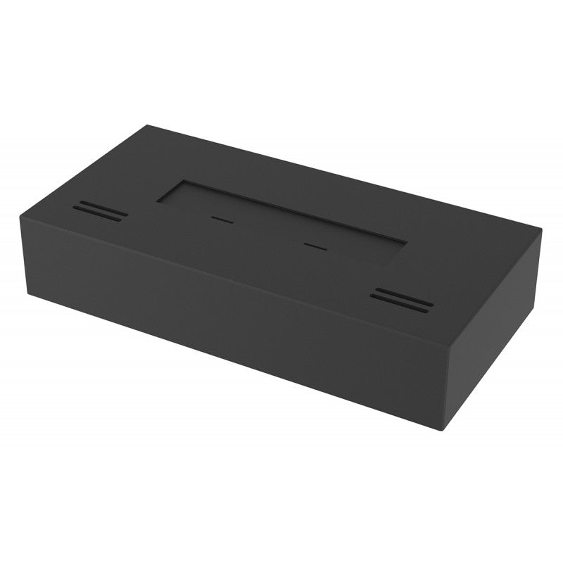 Bioethanol Tischkamin Kamineinsatz SIMPLEBOX 600 in Schwarz ohne Flammen, Detailansicht des Gehäuses