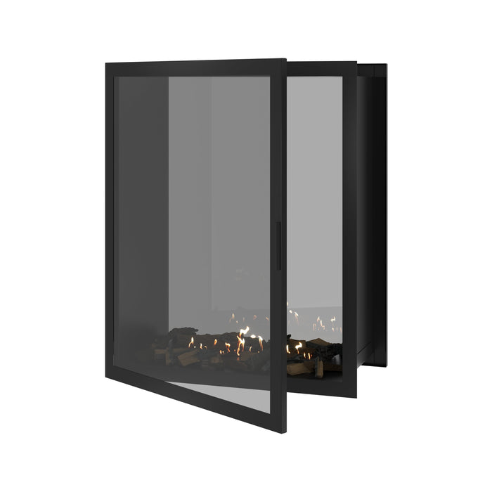 Bioethanol Einbau Tunnelkamin Vertikal Vollglas - FAME 100x100