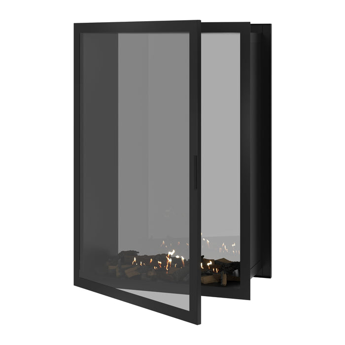 Bioethanol Einbau Tunnelkamin Vertikal Vollglas - FAME 100x140