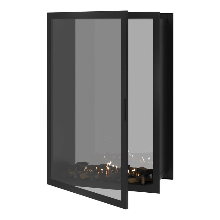 Bioethanol Einbau Tunnelkamin Vertikal Vollglas - FAME 100x160