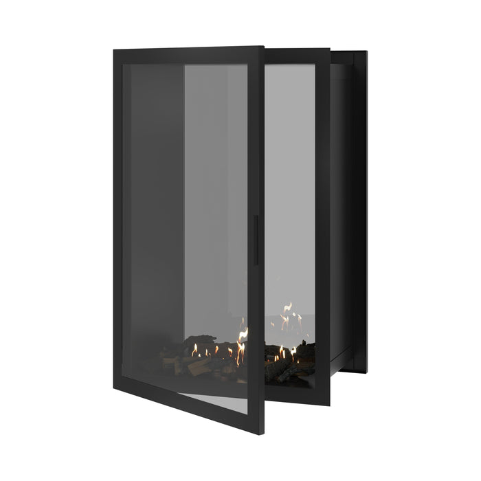 Bioethanol Einbau Tunnelkamin Vertikal Vollglas - FAME 80x120