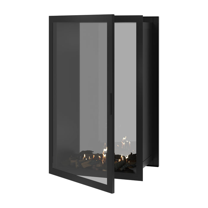 Bioethanol Einbau Tunnelkamin Vertikal Vollglas - FAME 80x140
