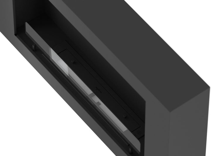 Bioethanol Wandkamin-murall-1000-infire-schwarz-wandmontage-Draufsicht-ethanol-brenner