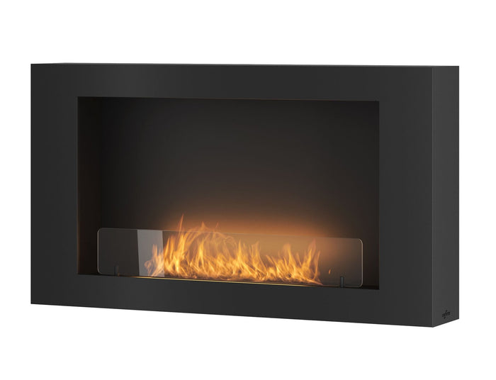 Bioethanol Wandkamin-murall-1000-infire-schwarz-wandmontage-ethanolkamin