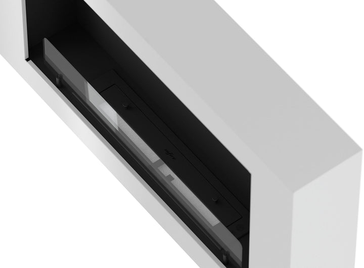 Bioethanol Wandkamin-murall-1000-infire-weiss-wandmontage-draufsicht-ethanol-brenner