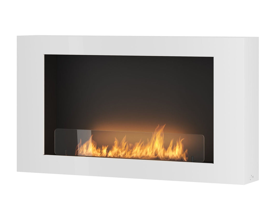 Bioethanol Wandkamin-murall-1000-infire-weiss-wandmontage-ethanolkamin-mit-glas
