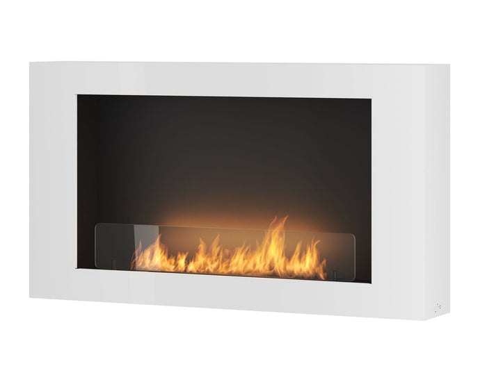 Bioethanol Wandkamin-murall-1000-infire-weiss-wandmontage-ethanolkamin-mit-glas