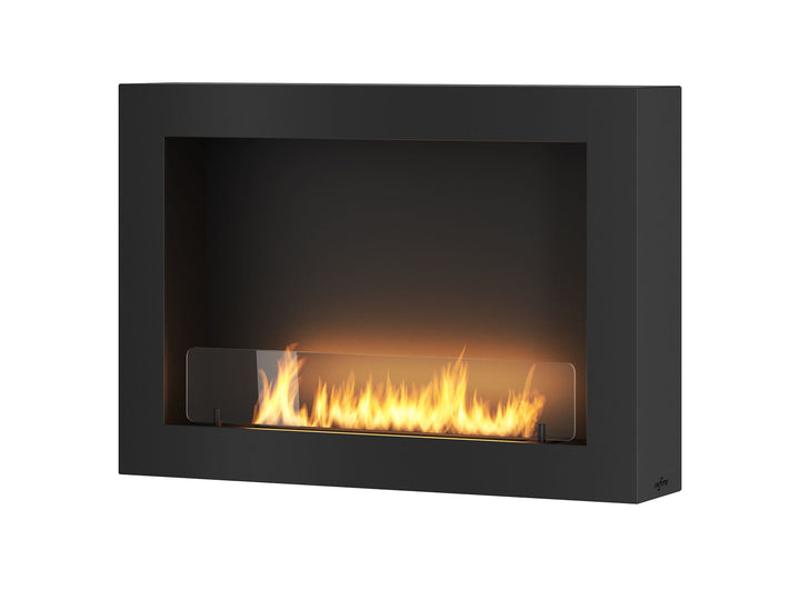 Bioethanol Wandkamin-murall-800-infire-schwarz-mit-glas-80cm-ethanolkamin-wandmontage