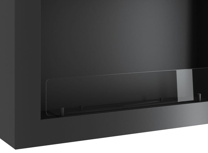 Bioethanol Wandkamin-murall-800-infire-schwarz-nahaufnahme-stahl-bioethanol-brenner-glas