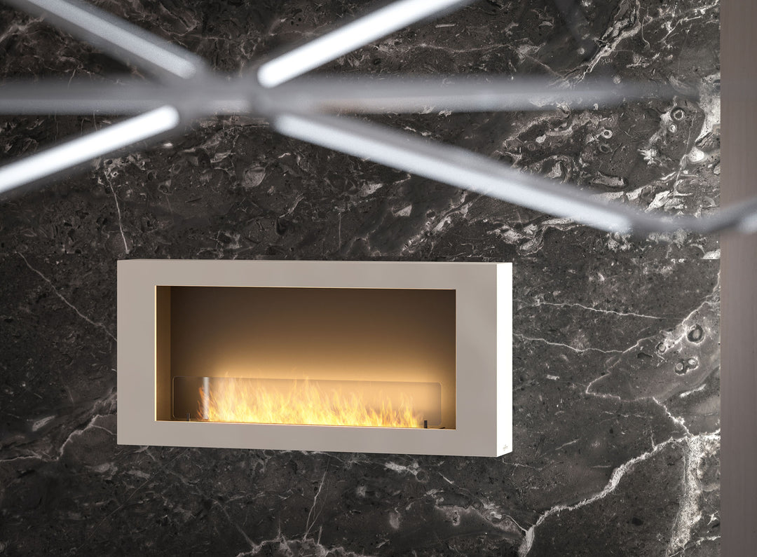 Bioethanol Wandkamin-wandmontage-murall-1200-infire-weiss-luxus-nahaufnahme-marmor-wand