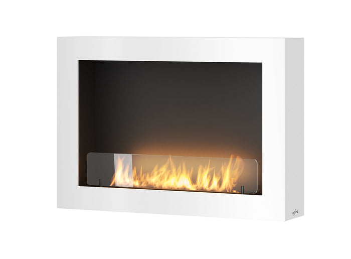 Bioethanol Wandkamin-wandmontage-murall-800-weiss-infire-ethanolkamin-mit-glas-wand