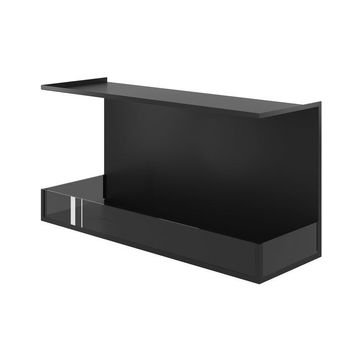 Dreiseitiger Bioethanol Einbaukamin MATE 110 cm mit Glas von Wild Flame - Draufsicht