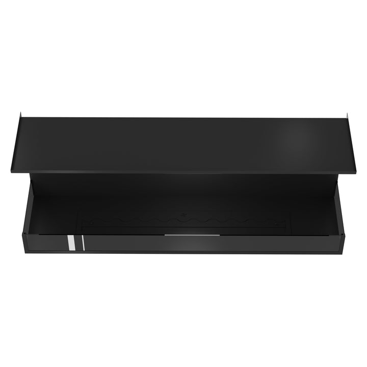 Dreiseitiger Bioethanol Einbaukamin MATE 150 cm mit Glas von Wild Flame - Detail