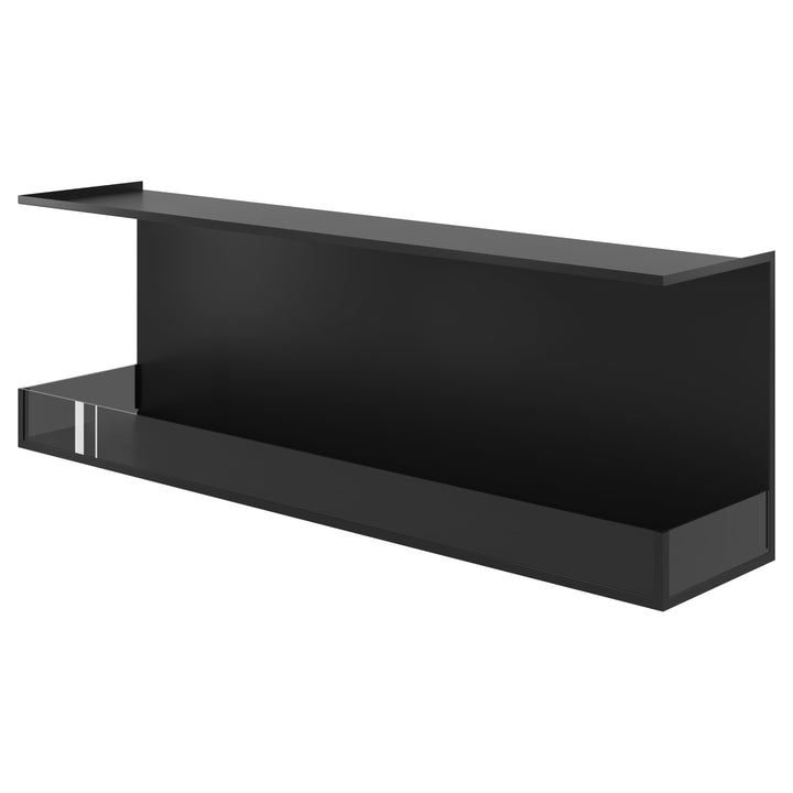 Dreiseitiger Bioethanol Einbaukamin MATE 190 cm mit Glas von Wild Flame - Draufsicht