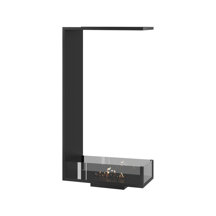 Dreiseitiger Bioethanol Einbaukamin Vertikal - SAINT 60x140
