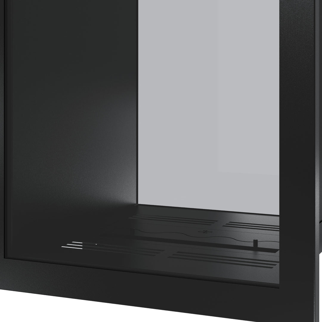 FAME Vollglas Vertikal Bioethanol Tunnelkamin 60x140 Wohnzimmer