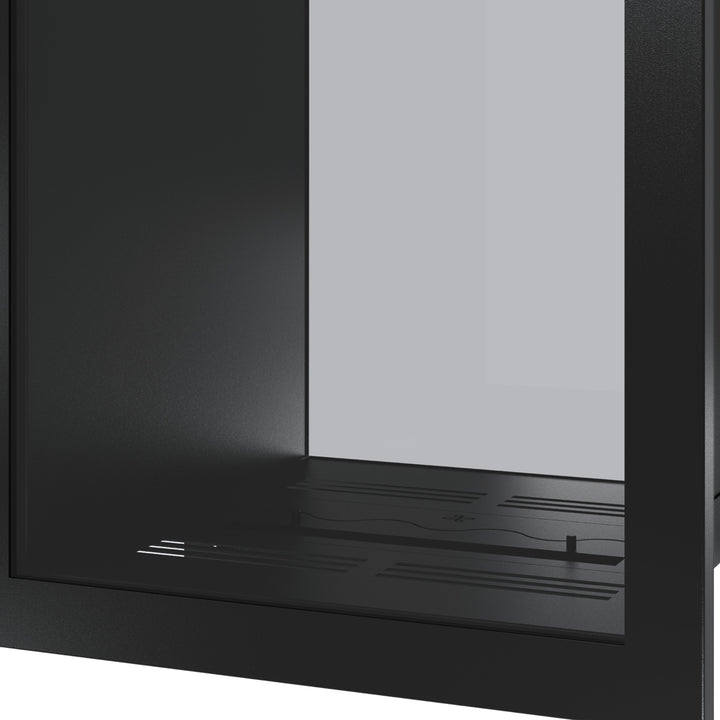 FAME Vollglas Vertikal Bioethanol Tunnelkamin 60x200 Wohnzimmer