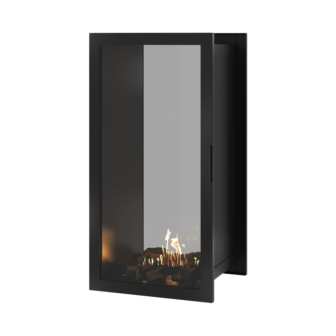 Bioethanol Einbau Tunnelkamin Vollglas Vertikal FAME 60x140 Produktansicht