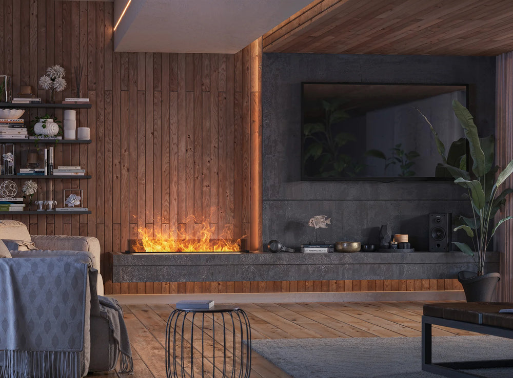 InFire InVapo Wasserdampf Kamin mit LED Flammeneffekt
