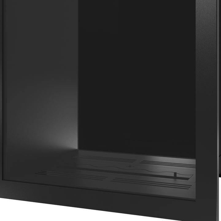 Bioethanol Einbaukamin Vollglas Vertikal SELECTED 60x140 von Wild Flame - Detailansicht Vollverglasung