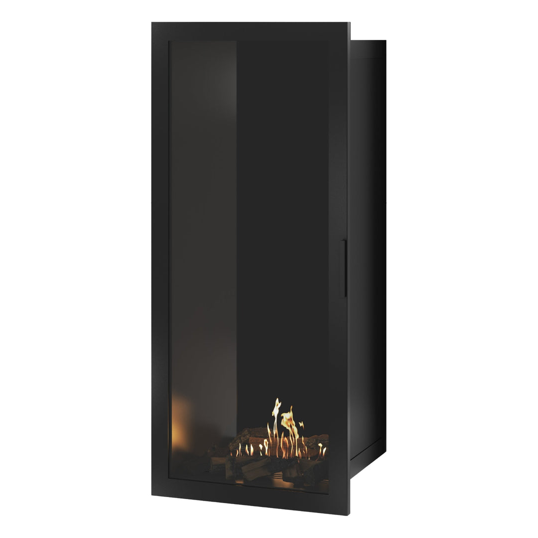 Bioethanol Einbaukamin Vollglas Vertikal SELECTED 60x200 von Wild Flame - Wohnambiente