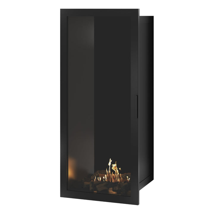 Bioethanol Einbaukamin Vollglas Vertikal SELECTED 60x200 von Wild Flame - Wohnambiente