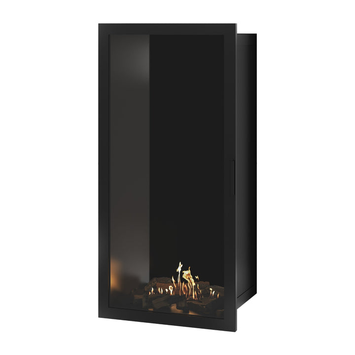 Bioethanol Einbaukamin Vollglas Vertikal SELECTED 70x180 von Wild Flame - Wohnambiente
